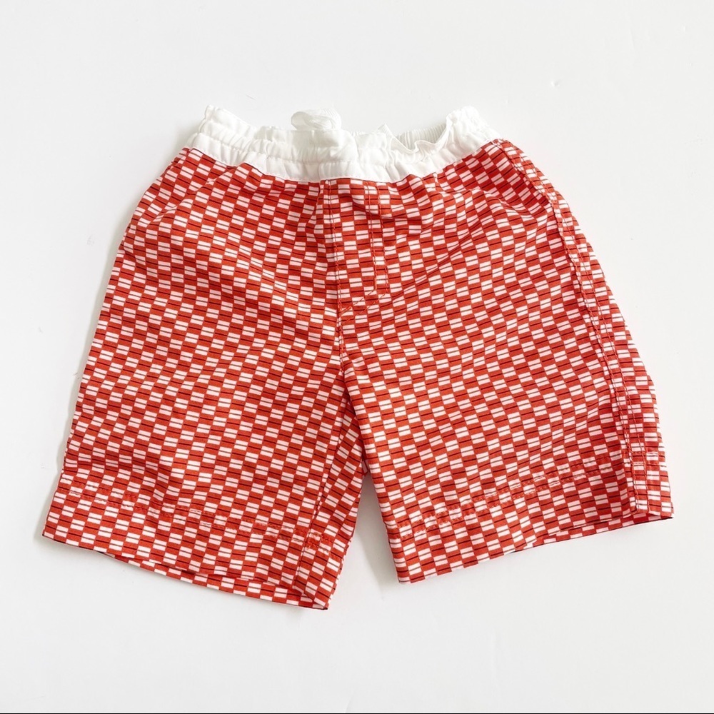Tea Collection Patterned Mesh Lined Swim Trunks